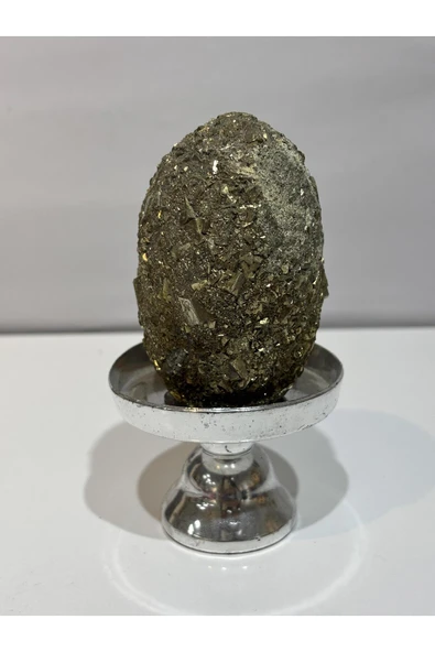gemsartdeco Pirit Doğaltaş Zenginlik Taşı Stantlı - Resim 2