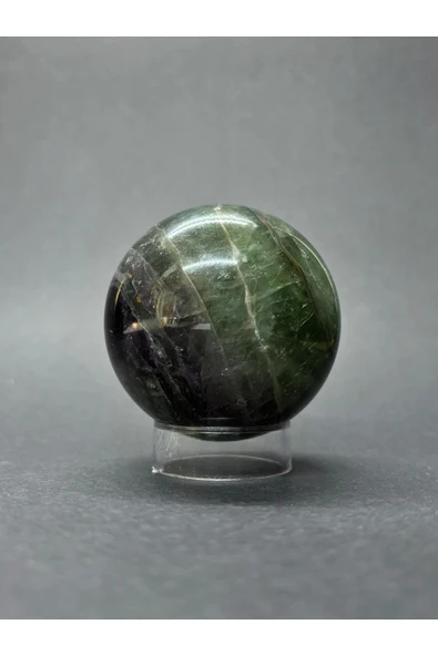 gemsartdeco GÖKKUŞAĞI FLORİT KÜRE DOĞALTAŞ - Resim 5