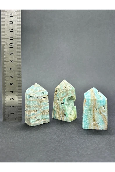 gemsartdeco AMAZONİT KULE DOĞALTAŞ - Resim 5