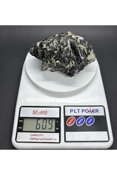 gemsartdeco TURMALİN DOĞALTAŞ NEGATİF ENERJİ KALKANI KÜTLE - Resim 6