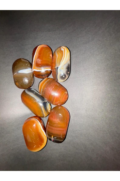 gemsartdeco AÇIK KAHVE AKİK PALMSTONE DOĞALTAŞ - Resim 3