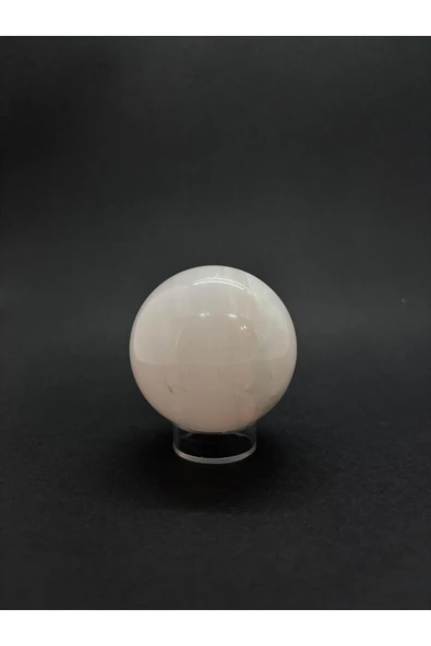 gemsartdeco PEMBE KUVARS KÜRE DOĞALTAŞ - Resim 5