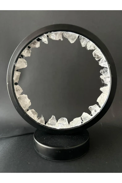 gemsartdeco KRİSTAL KUVARS ZEN ÇEMBERİ LAMBA - Resim 2