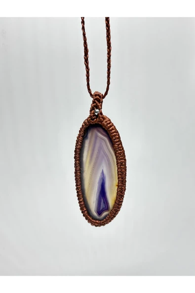 gemsartdeco ENERJİ DÜZENLEYİCİ MOR AKİK KOLYE - Resim 3