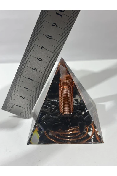 gemsartdeco OBSİDYEN KORUMA KALKANI ORGONİTİ 6 CM - Resim 3