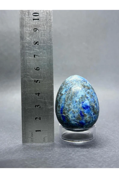 gemsartdeco LAPİS LAZULİ YUMURTA DOĞALTAŞ - Resim 5