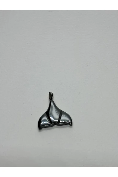 gemsartdeco HEMATİT DOĞALTAŞ KOLYE UCU BALIK KUYRUĞU - Resim 2