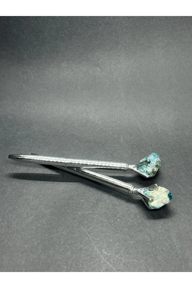 gemsartdeco APATİT DOĞALTAŞLI TÜKENMEZ KALEM - Resim 3