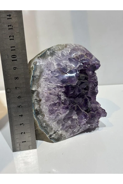 gemsartdeco BREZİLYA AMETİST DOĞALTAŞ JEOT POLİSAJLI EX QUALITY - Resim 6