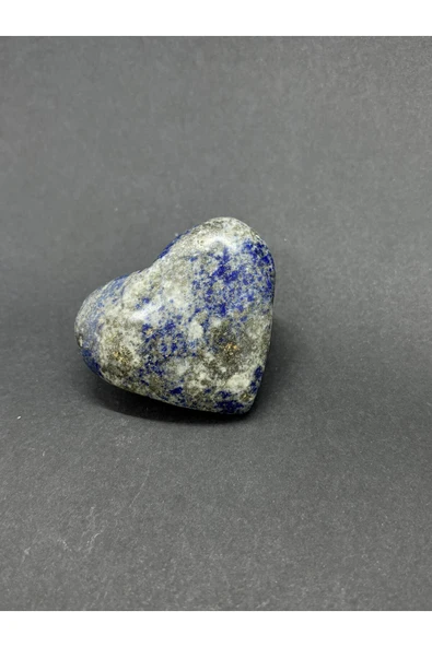 gemsartdeco LAPİS LAZULİ KALP PALMSTONE DOĞALTAŞ - Resim 3