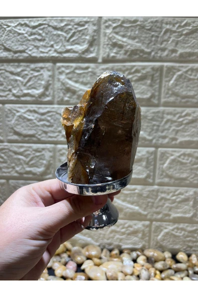 gemsartdeco Stantlı Morion Doğaltaş - Resim 3