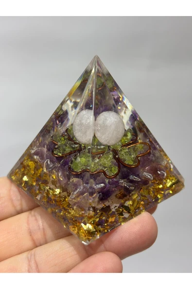 gemsartdeco YEŞİM TAŞLI KALP ÇAKRASI ORGONİTİ - Resim 5