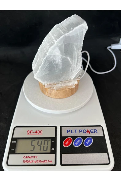 gemsartdeco Selenit Doğaltaş Lamba - Resim 3