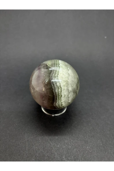 gemsartdeco GÖKKUŞAĞI FLORİT KÜRE DOĞALTAŞ - Resim 2