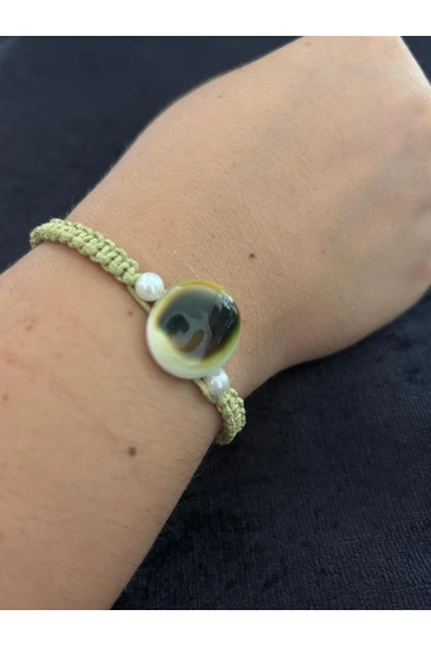 gemsartdeco YILANCIK ŞİFA - AĞRI BİLEKLİĞİ YEŞİL ürün görseli 1