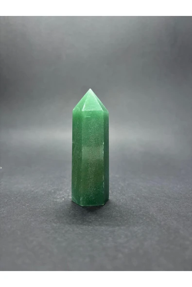 gemsartdeco YEŞİL AVENTURİN ŞANS BEREKET KULE DOĞALTAŞ - Resim 2