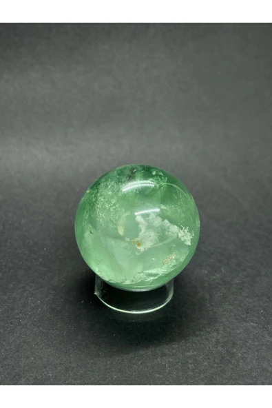 gemsartdeco YEŞİL FLORİT KÜRE DOĞALTAŞ - Resim 2