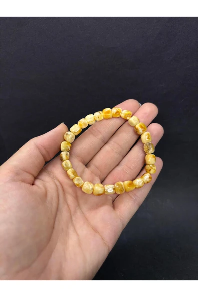 gemsartdeco KADIN KEHRİBAR BİLEKLİK - Resim 5