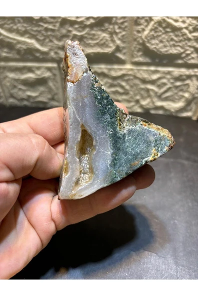 gemsartdeco Yosunlu Akik Doğaltaş - Resim 2