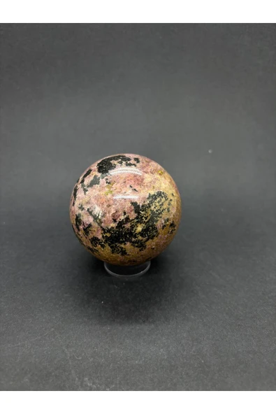 gemsartdeco RODONİT KÜRE DOĞALTAŞ - Resim 4