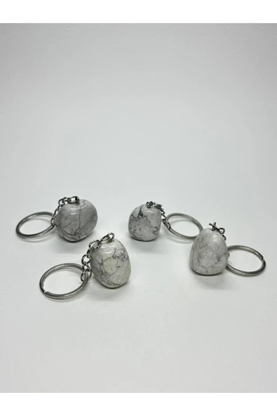 gemsartdeco HAVLİT DOĞALTAŞ ANAHTARLIK CHARM - Resim 3
