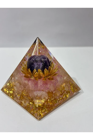 gemsartdeco PEMBE KUVARS AMETİST SEVGİ ORGONİTİ - Resim 3