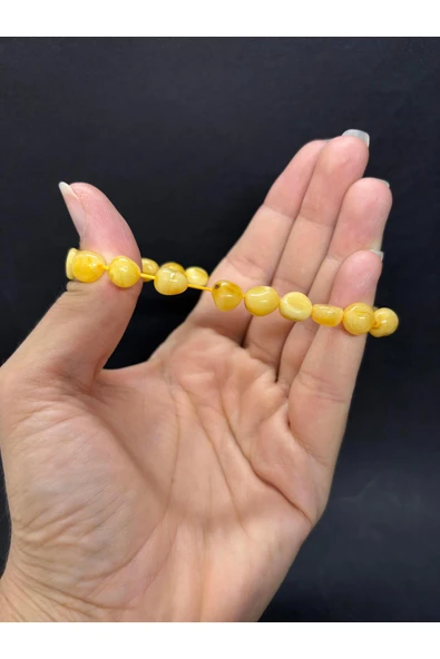 gemsartdeco LİTVANYA KEHRİBAR BİLEKLİK - Resim 4