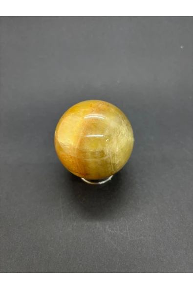 gemsartdeco SARI FLORİT KÜRE DOĞALTAŞ - Resim 5