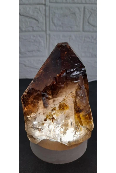 gemsartdeco Dumanlı kuvars doğal taş lamba radyasyonsavar - Resim 2