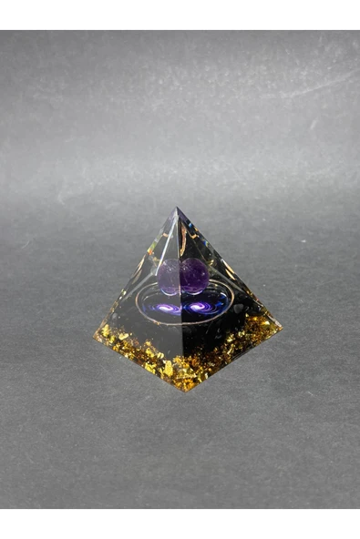 gemsartdeco OBSİDYEN KORUMA KALKANI ORGONİTİ - Resim 3