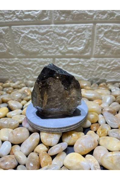 Elioure Stantlı Dumanlı Kuvars Doğaltaş - Resim 2