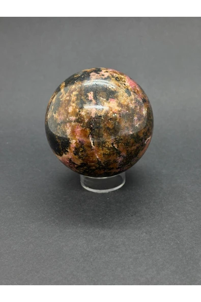 gemsartdeco RODONİT KÜRE DOĞALTAŞ - Resim 4