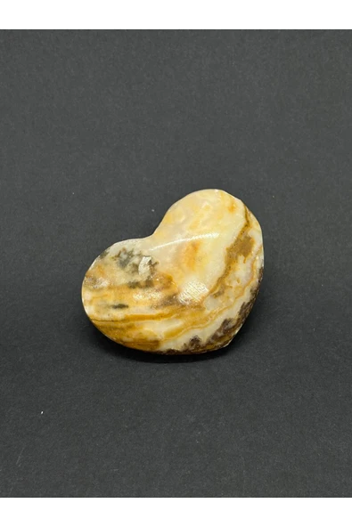 gemsartdeco CRAZY LACE AGAT KALP PALMSTONE DOĞALTAŞ - Resim 4