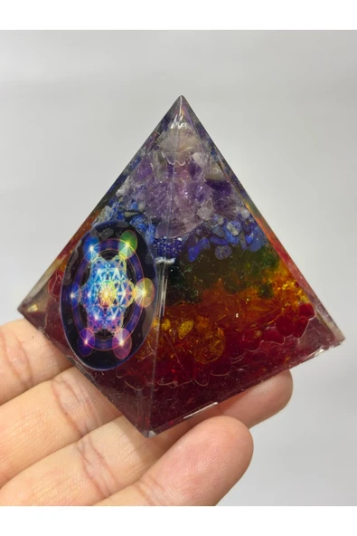 gemsartdeco KÖK ÇAKRA DENGELEME ORGONİTİ - Resim 4