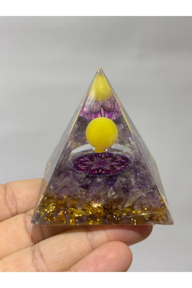 gemsartdeco ENERJİ DÜZENLEYİCİ AMETİST ORGONİT - Resim 3