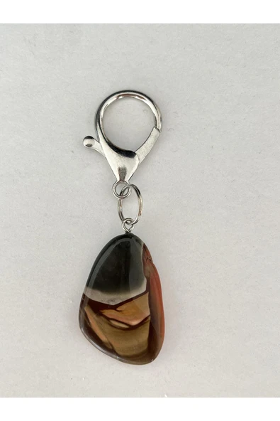 gemsartdeco KAPLANGÖZÜ DOĞALTAŞ ANAHTARLIK CHARM - Resim 2