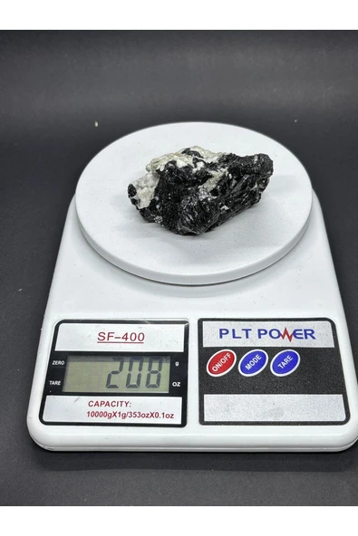 gemsartdeco TURMALİN DOĞALTAŞ NEGATİF ENERJİ KALKANI KÜTLE - Resim 5