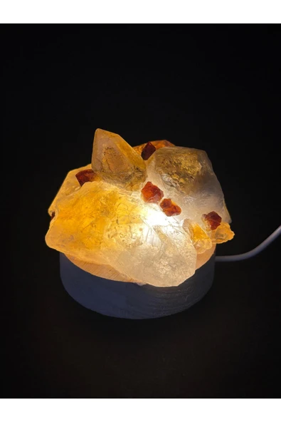 gemsartdeco SİTRİN DOĞALTAŞ LAMBA - Resim 2