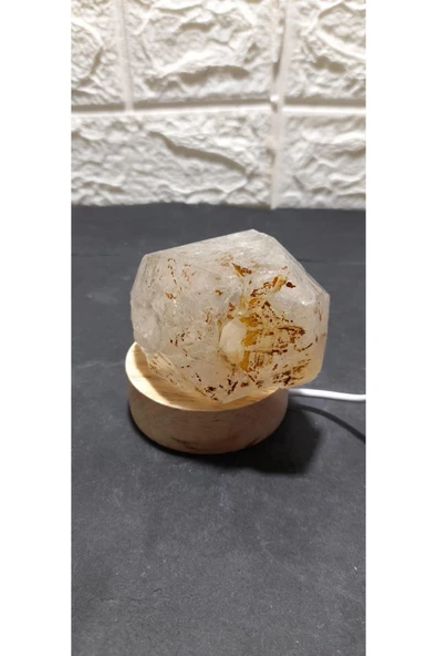 gemsartdeco Kristal kuvars Doğaltaş huzur lambası - Resim 6