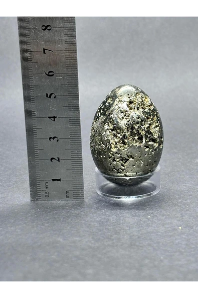 gemsartdeco PİRİT DOĞALTAŞ YUMURTA - Resim 6