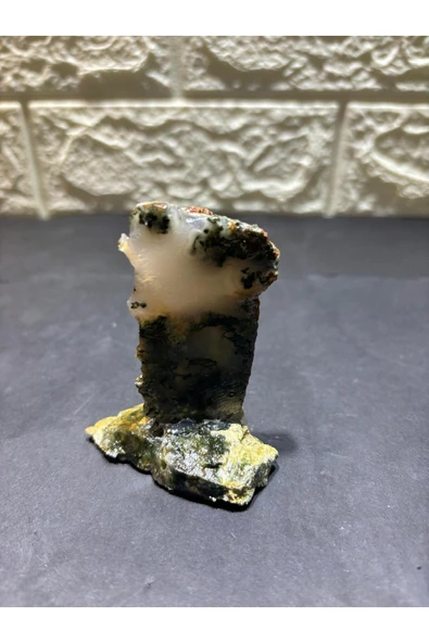 gemsartdeco Manzaralı Akik Doğaltaş 2'li Stantlı - Resim 6