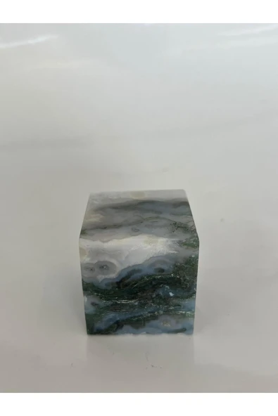 gemsartdeco MOSS AGAT DOĞALTAŞ KÜP - Resim 3