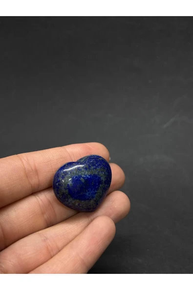 gemsartdeco LAPİS LAZULİ KALP PALMSTONE DOĞALTAŞ - Resim 3