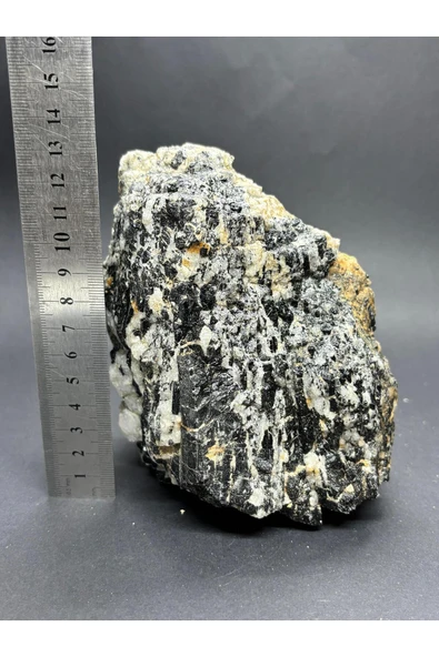 gemsartdeco TURMALİN DOĞALTAŞ NEGATİF ENERJİ KALKANI KÜTLE - Resim 5