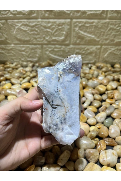 gemsartdeco Mavi Kalsedon Doğaltaş - Resim 5