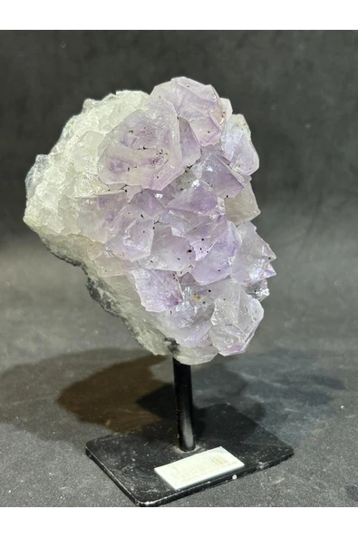 gemsartdeco BREZİLYA AMETİST DOĞALTAŞ SİYAH DEMİR STANTLI ürün görseli