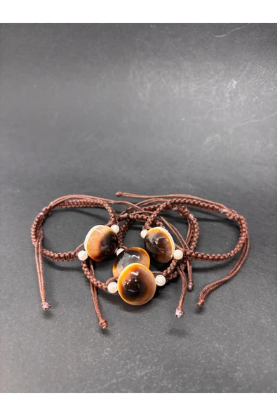 gemsartdeco YILANCIK ŞİFA - AĞRI BİLEKLİĞİ KAHVE - Resim 3