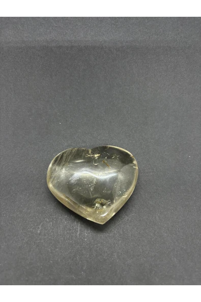 gemsartdeco DUMANLI KUVARS KALP PALMSTONE DOĞALTAŞ ürün görseli