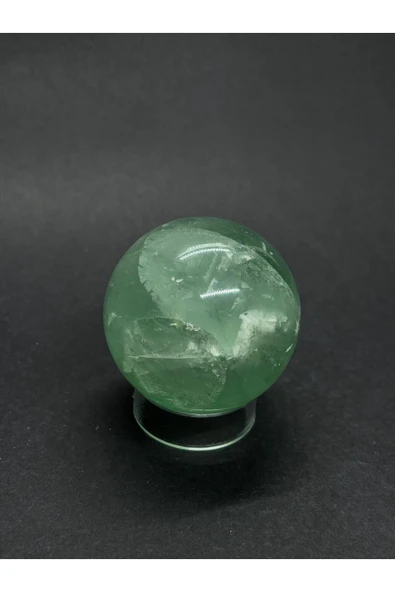 gemsartdeco YEŞİL FLORİT KÜRE DOĞALTAŞ - Resim 4