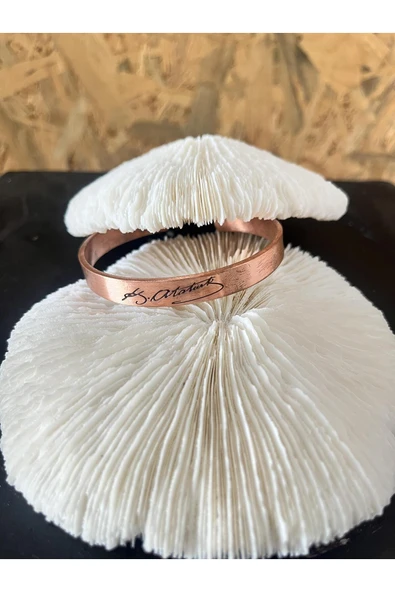 gemsartdeco BAKIR BİLEKLİK ATATÜRK - Resim 2